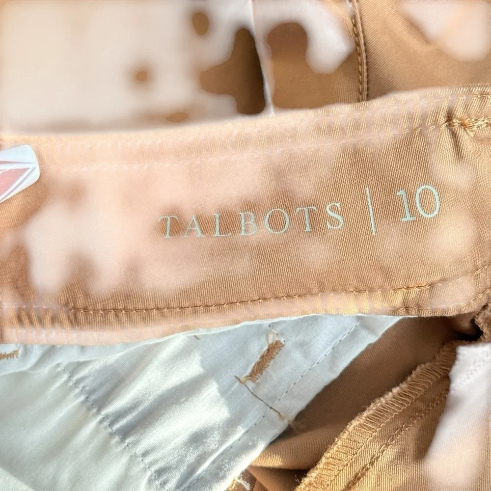 Talbots Tan Bermuda Shorts Classic Tailored Style - Picture 7 of 9